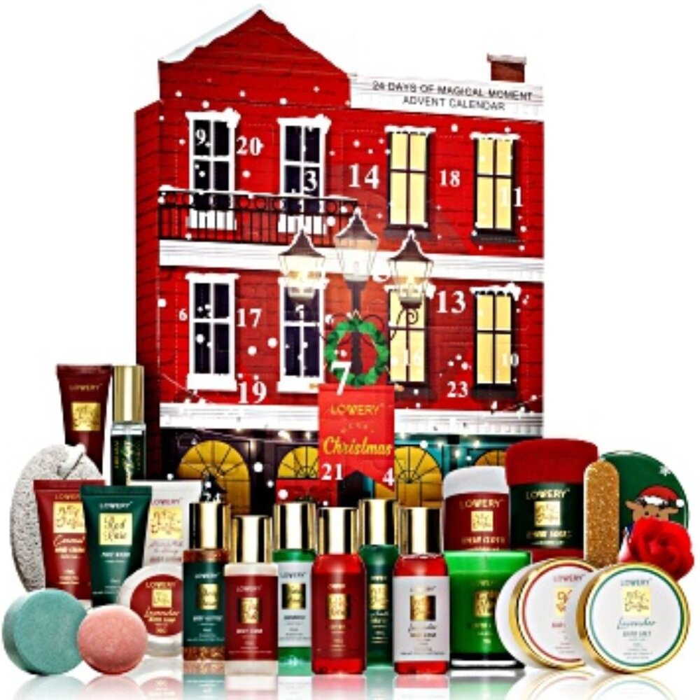 Lovery Limited Edition Christmas Advent Calendar- 24pc Bath & Body Care